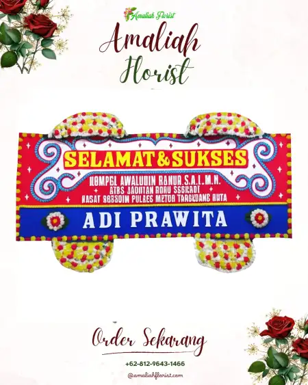 Papan Bunga Ucapan Selamat Lamaru